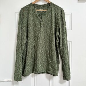 Rhône tech tee green long sleeve